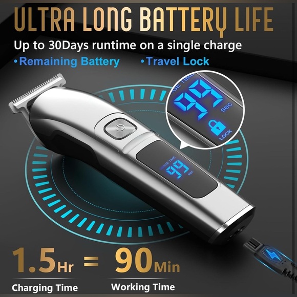 Silver and Black Men's Grooming Kit (054) - Picture 4 of 5